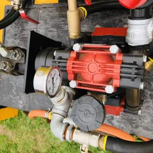 Hydraulic driven diaphragm chemical pump for sprayers